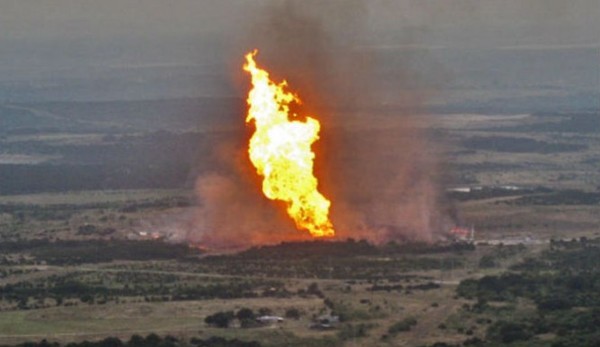 File photo of pipeline explosion